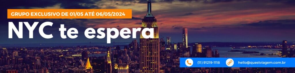 Conheça nosso pacote exclusivo para Nova York em 2025, e venha viver uma experiência diferente!